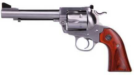 Ruger Revolver Bisley Flat Top 44 Special 5.5" Barrel Stainless Steel Wood Grip Adjustable Sight 5250