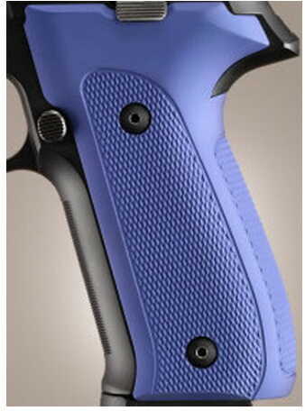 Hogue Sig P226 Grips DAK, Checkered Aluminum Matte Blue Anodized 26153
