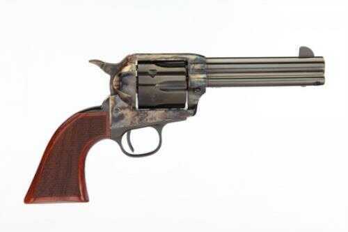 Taylor Uberti Short Stroke Runnin Iron 1873 Revolver 45 Long Colt With Low Flat Hammer Spur, Checkered Grip, And Case Hardened Frame 4.75" Barrel Model 556212