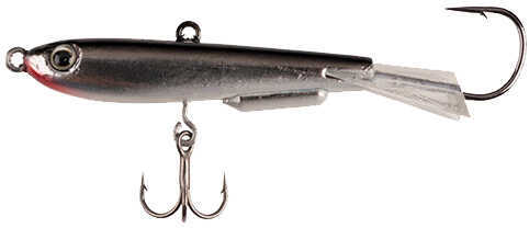 Johnny Darter Hard Bait Lure 1 3/16" Length 3/8 oz 2 Number 10 Hooks Vhrome/Black Per Md: 1428