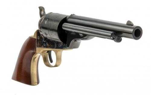 Cimarron Open Top Navy Revolver 44 Special / Colt / Russian 5.5" Barrel Case Hardened 1-Piece Walnut Grip Standard Blue CA911