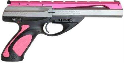 Beretta U22 Neos 22LR Inox With Pink Rail And Grip Inserts