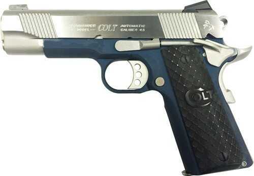 Colt XSE Commander Lightweight 45 ACP 4.25" Barrel 8 Round Stainless Steel Aluminum Alloy Blue Finish Semi Automatic Pistol O4860XSE