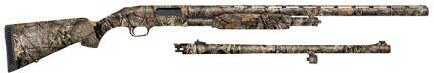 Mossberg 52282 500C 12 Gauge Shotgun 28"Accu - Set /24"Rifled Bore Barrel Adjustable Front Sight 3" Chamber Mossy Oak Breakup Camo