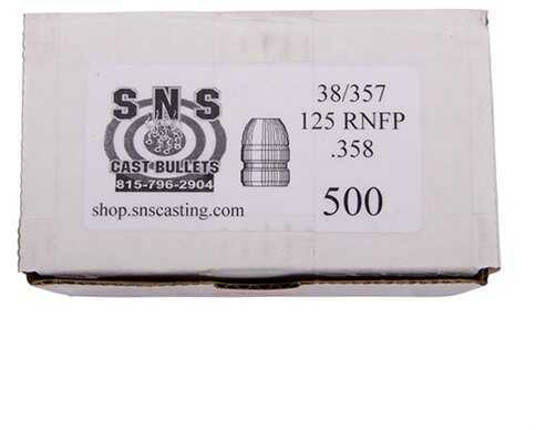 Cascade Industry SNS Cast Bullet 38/357 .358 125 Grains RNFP
