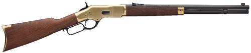 Winchester Model 1866 Short Lever Action Rifle Yellowboy 44-40 20" Barrel 10 Round Black Walnut Straight Grip Stock Brass Receiver