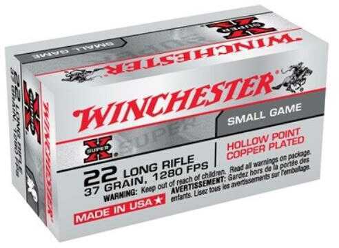 22 Long Rifle 50 Rounds Ammunition Winchester 37 Grain Hollow Point