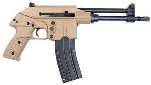 Kel-Tec Keltec 22 Long Rifle Semi-Auto Pistol PLR-22 10.1" Barrel 26+1 Rounds Blued/Tan with Picatinny Rail