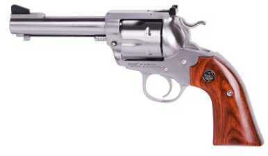 Ruger Revolver Bisley Flat Top 44 Special PC 4-5/8" Barrel Stainless Steel Wood Grip Adjustable Sight 5249