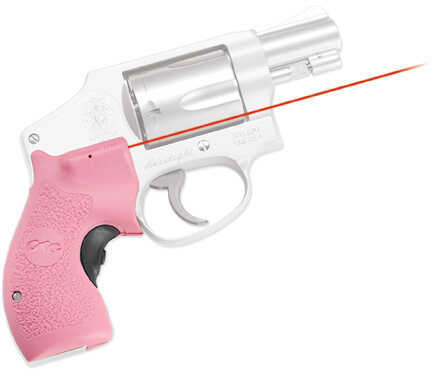 Crimson Trace Smith and Wesson J-Frame Round Butt Lasergrip,Front Activation-Pink-BP LG-105-S-PINK