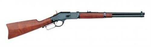 Taylor Uberti 1873 Carbine Lever Action Rifle 357 Mag 19" Round Barrel With Blue Frame And Walnut Stock