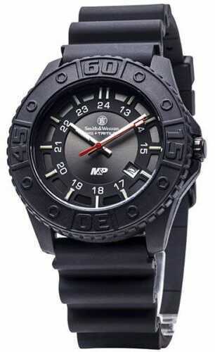 Smith & Wesson M&P Tritium Watch With Black Dial Rubber Band