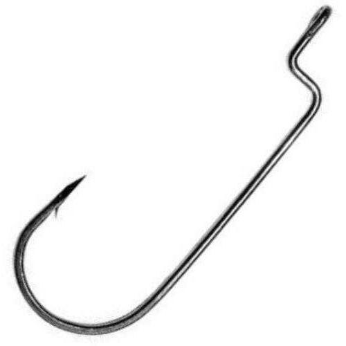 Eagle Claw Fishing Tackle Trokar Worm Hook Black Chrome Round Bend Xl 15Pk TK100-XL-4/0