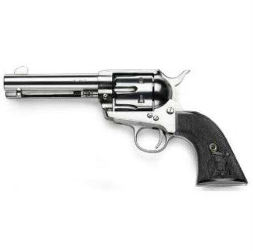 Ifc 1873 Single Action Revolver 357 Mag 4.75" Barrel Nickel Plated Frame Black Checkered Grips