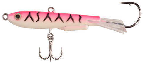 Johnny Darter Hard Bait Lure 3/4" Length 1/8 oz 2 Number 10 Hooks Pink Glow Tiger Per Md: 1428