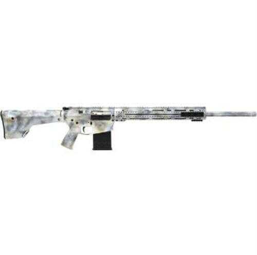 Click to see larger image. APF AR10 Rifle 24" Barrel 22-250 Rem Snow Camo Moe