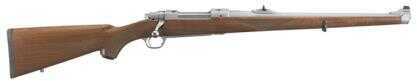 Rifle Ruger Hawkeye Standard 260 Remington 18.5" Barrel 4rd Mannlicher Walnut Stock Brushed Stainless Fini