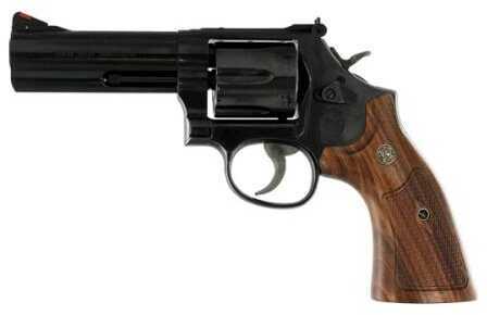Smith & Wesson 586 Classic 357 Magnum/38 Special +P 4" Barrel Blued Black Finish SA / DA Red Ramp Front Sight 6 Round Revolver