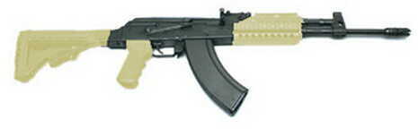 M+M AK47 7.62X39mm Low-Rec Style Stock Pistle Grip Tan Finish 30 Round Mag Semi-Automatic Rifle M10-762TK