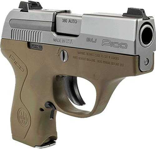Beretta Pico Pistol 380 ACP 2.7" Barrel 6 Round Two Tone Flat Dark Earth polymer grip frame