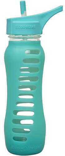 EcoVessel Vessel Surf Sport Glass Bottle w/Flip Top Aqua 22 oz.