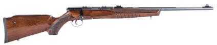 Savage B17 G Bolt Action Rifle 17 HMR 21" Barrel 10 Rounds Wood Stock Blued-img-0