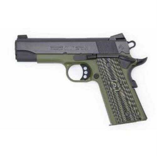 Colt Ltw Commander Series 70 1911 Talo Pistol 38 Super Green Frame Blued Slide 1 Of 600
