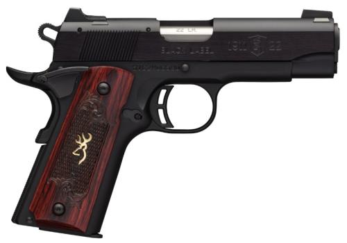 Browning 1911-22 Black Label Medallion Compact 22 Long Rifle Semi-Auto Pistol 3.625" Steel Barrel