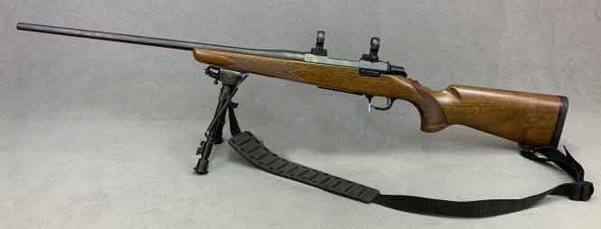 Browning A-Bolt Hunter Used Rifle 270 WSM 23" Barrel Blued Finish Walnut Stock Burris Bases and Rings Harris Bipod Sling