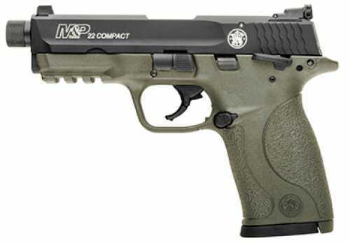 Smith & Wesson M&P22 Compact 22 Long Rifle 3.56" Barrel 10 Round Cerakote Flat Dark Earth Suppressor Ready Semi Automatic Pistol