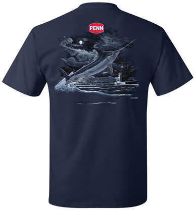 Penn Men's Swordfish Navy T-Shirt X-Large 1290037