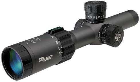 Tango6 FFP Tactical Riflescope 1-6x24mm, 30mm Main Tube, 5.56/7.62 Horseshoe-Dot Reticle, Matte Blac