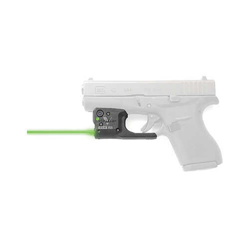 Reactor 5 Gen II Green Laser for Glock 42 with ECR Instant On IWB Holster, Black