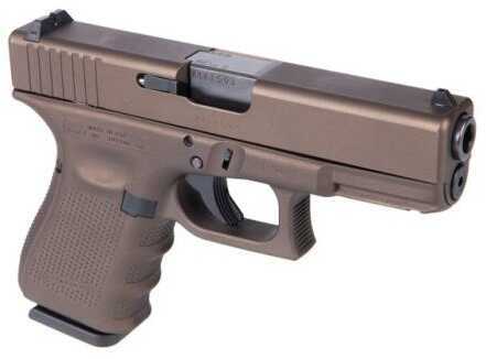 Glock G19 Semi-Auto Pistol 9mm Luger 4.01" Barrel 15+1 Rounds Double Action Polymer Grip Midnight Bronze Cerakote Finish