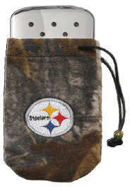 Zippo NFL/Realtree Logo Bag, w/Chrome Hand Warmer Pittsburgh Steelers 40304