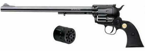 Chiappa SAA22 Buntline Revolver 22LR/22WMR Combo 6 Round 12" Barrel Black Plastic Grip Blue Finish