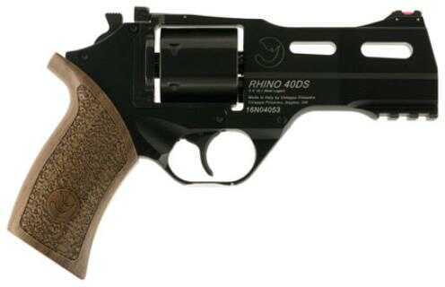 Chiappa Rhino 40DS 9mm Revolver 4" Barrel. 6-Round Capacity Adj. Rear Sight/Fixed Front Bla