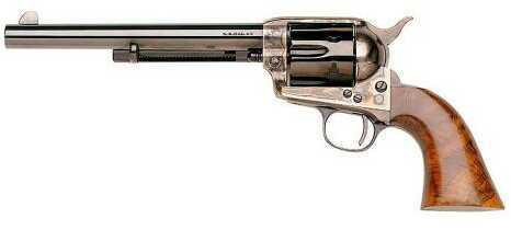 Taylor's & Company Revolver <span style="font-weight:bolder; ">Uberti</span> 1873 Single Cattleman 45 Colt 7.5" Barrel 6 Round Case Hardended Frame Blued Finish New Model