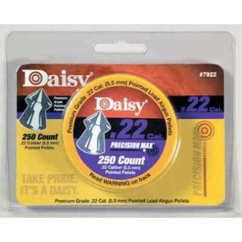 Daisy Outdoor Products Max Speed Pellets-.22 12 Packs/Case, 250 Pellets/Pack 997922-612