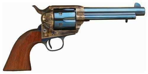 Cimarron Model P 45 Long Colt 5.5" Barrel 6 Round 1 Piece Walnut Grip Charcoal Blue Finish Single Action Revolver Pistol