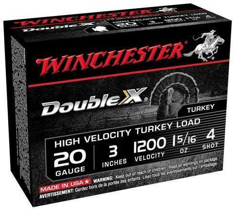 20 Gauge 10 Rounds Ammunition Winchester 3" 1 5/16 oz Lead #4