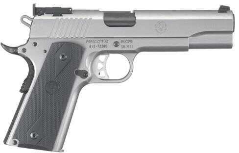 Ruger Semi-Auto Pistol SR1911 Target 10mm Stainless Steel 5" Barrel 8+1 Bomar Style Adjustable Sights 6739