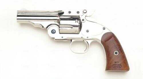 Taylor <span style="font-weight:bolder; ">Uberti</span> Top Break Schofield Pistol 5" Barrel 45 Colt With Nickel Finish and Walnut Grip Model 0855N04
