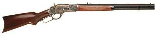 Cimarron 1873 Deluxe Short Rifle 32 WCF 20" Oct Barrel 10+1 Capacity Case Hardened Standard Blue Finish Walnut Hand Checkered Pistol Grip Stock Lever Action CA215