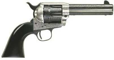 Taylors & Company Revolver Uberti 45 Colt 5.5" Barrel Cattleman Photo Engraved Coin Finish Hardening Blued