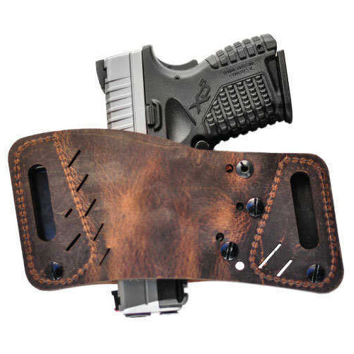 Versa Carry Quick Slide S3 Belt Holster Adjustable to Fit 90% of Handguns Ambidextrous Distressed Brown Water Buff