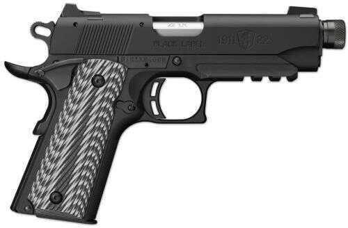 Click to see larger image. Browning 1911-22 22 Long Rifle Black Label Pistol Suppressor Ready 4.25"Threaded Barrel 10 Round and Gray