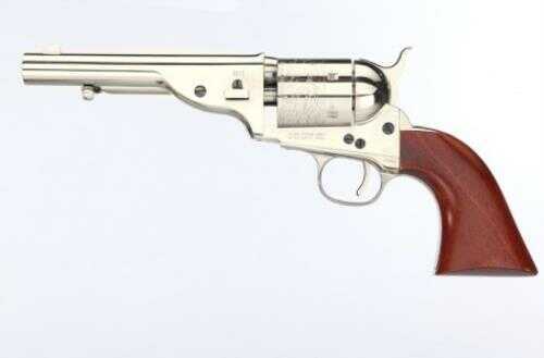 Taylor Uberti Open Top Early Model 1851 Navy Revolver With Nickel Finish 7.5" Round Barrel 38 Special