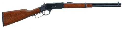 Taylor Uberti 1873 Carbine Lever Action Rifle 44 Mag 19" Round Barrel With Blue Frame And Walnut Stock