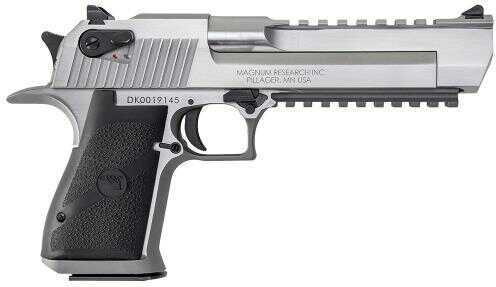 Blemished Magnum Research Desert Eagle Mark XIX 50 Action Express 6" Barrel 7+1 Round Single Black Synthetic Grip Stainless Steel Semi Automatic Pistol DE50SR